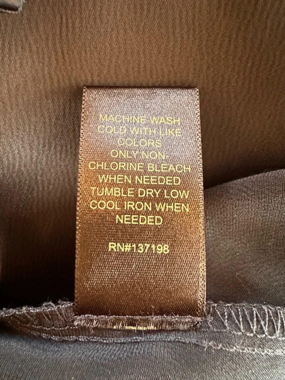 House of Harlow 1960 Black Satin Wrap Mini Dress Size S - Picture 7 of 7